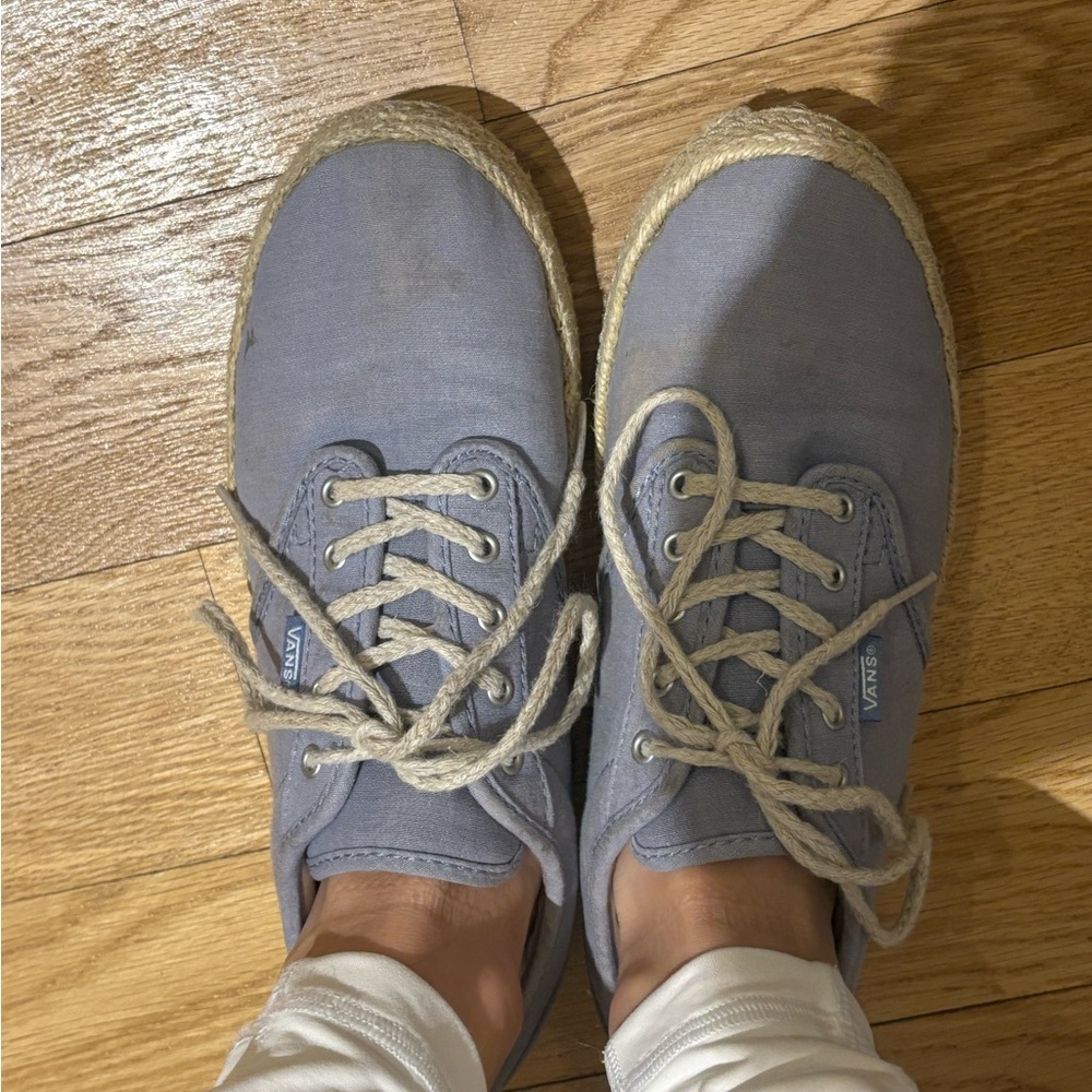 Vans Women's Light Blue Espadrille Sneakers